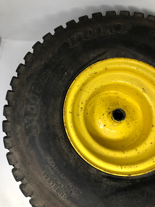 20X10-8 Carlisle Super Turf Riding Mower Rear Wheel & Tire Assembly
