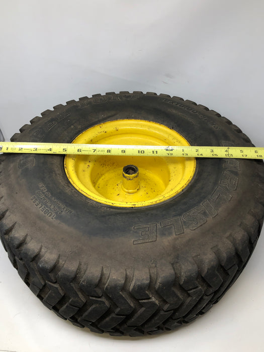 20X10-8 Carlisle Super Turf Riding Mower Rear Wheel & Tire Assembly