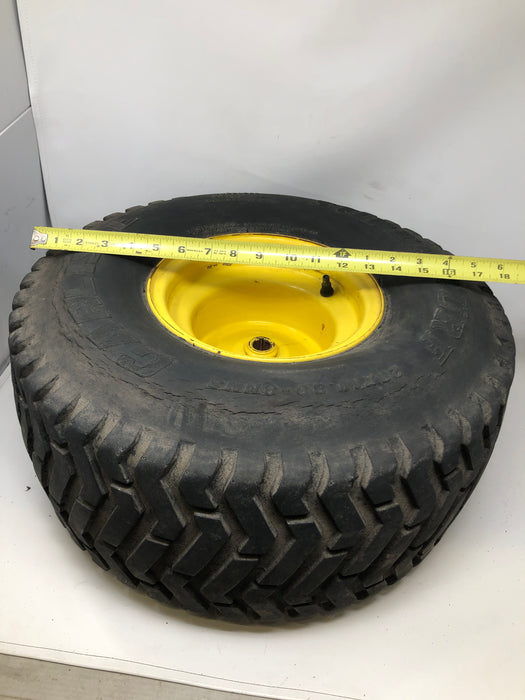 20X10-8 Carlisle Super Turf Riding Mower Rear Wheel & Tire Assembly.