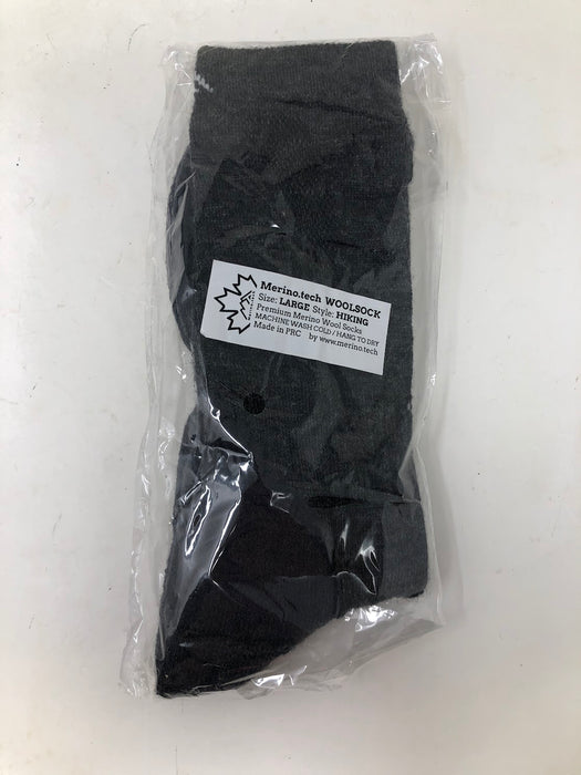 Merino Tech Large Wool Hiking Socks (3 Pairs)
