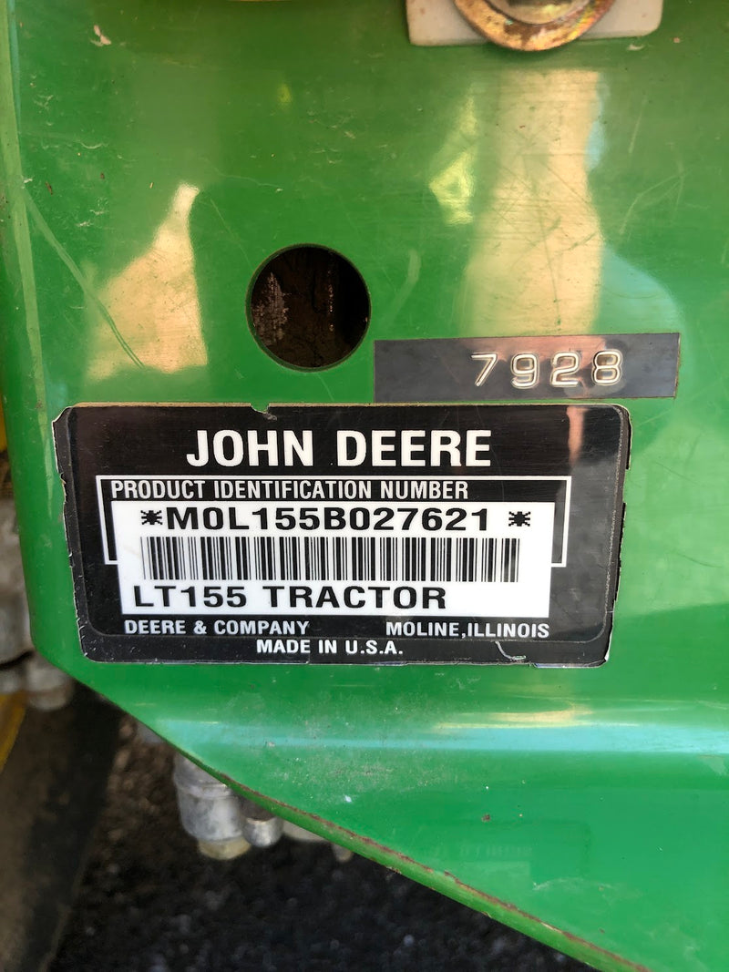 LT155 John Deere 38" Riding Mower (Used)