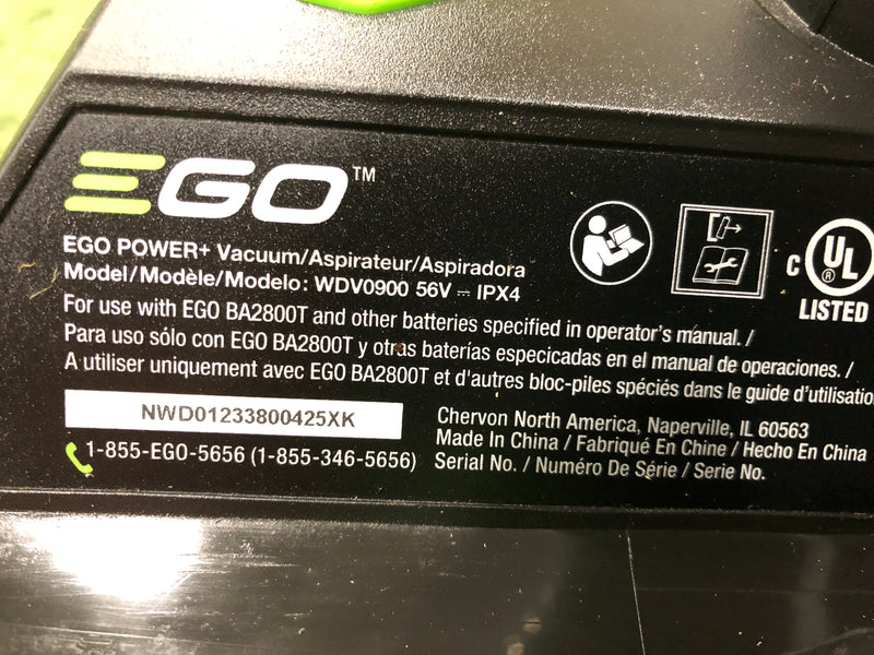 WDV0900 EGO POWER+ 56V 9 Gallon Wet/Dry Vacuum (Used)