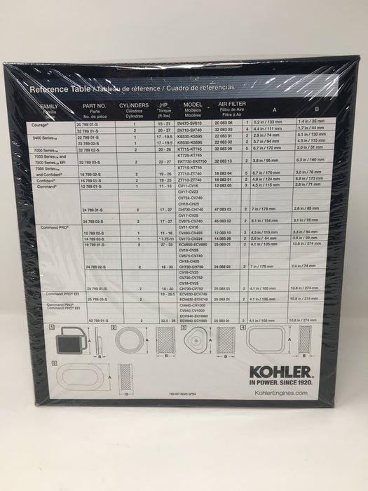 32 789 03-S Kohler Maintenance Kit 7000 Series PRO Maintenance Kit