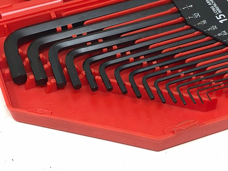 25253 Tekton Hex Key Set + Case - 30Pc - Long & Short Arm - Metric & SAE