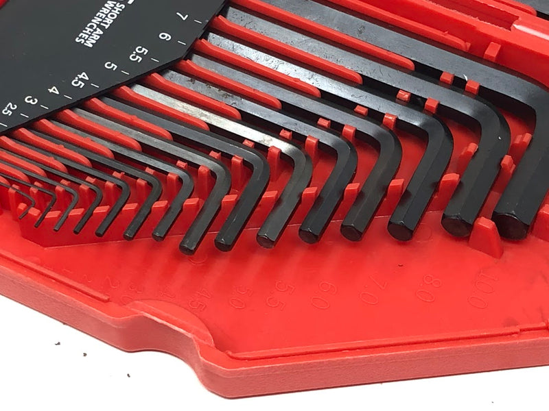 25253 Tekton Hex Key Set + Case - 30Pc - Long & Short Arm - Metric & SAE
