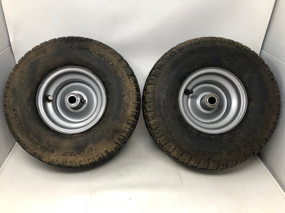 Dico Turf Trac R/S Wheel & Tire Assembly Set 15X6-6 (x2)