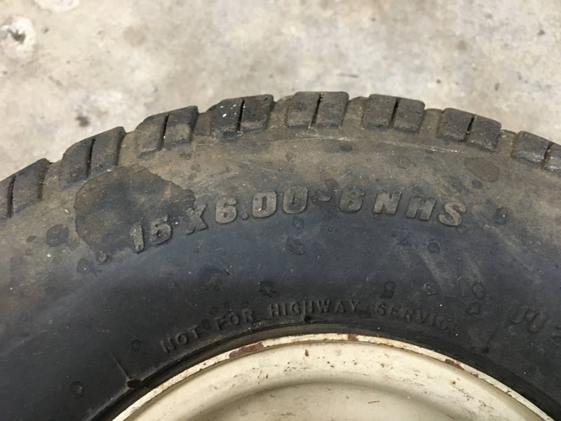 934-04104A Cub Cadet Front Wheel & Tire 15X6.00-6 from Cub Cadet Riding Mower