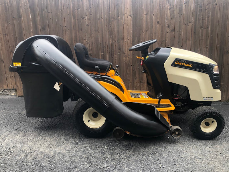 LTX1040 Cub Cadet 42" Riding Tractor + Twin Rear Bagger Kit (Used)