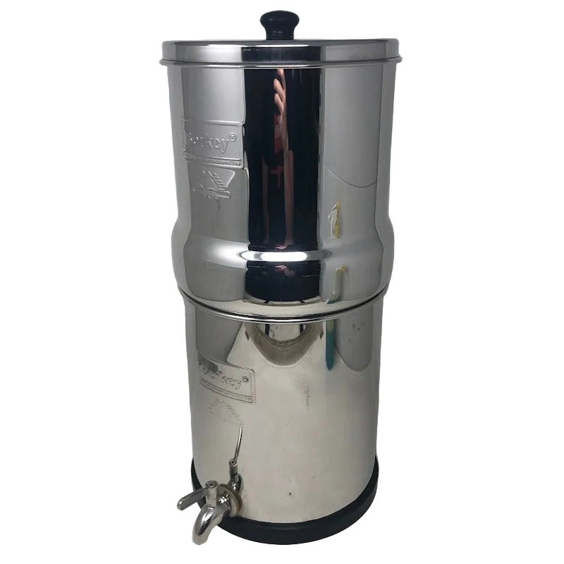 Big Berkey Gravity Fed Water Filtration System + Stainless Steel Spigot & Filters - 2.25 Gal