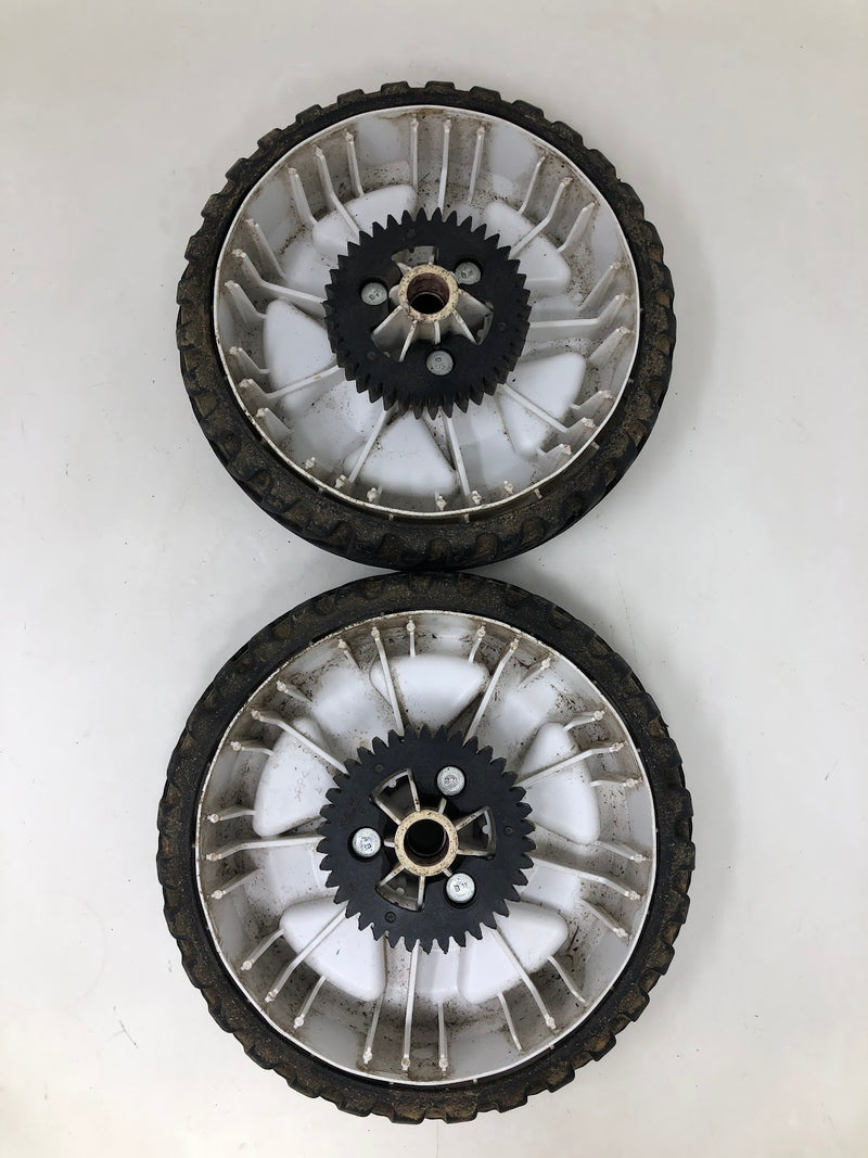 115-4695 Toro 8" Wheel & Gear Assemblies (x2)