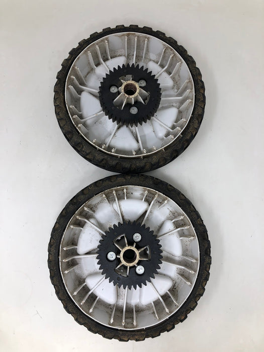 115-4695 Toro 8" Wheel & Gear Assemblies (x2)