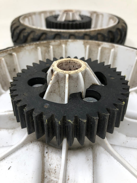 115-4695 Toro 8" Wheel & Gear Assemblies (x2)