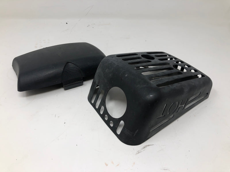 Kohler Muffler Guard and Kohler Air Cleaner Cover 14 314 23-5 / 14 743 03-5 from Husqvarna HD 775 HW (961430086-01) W/B Mower