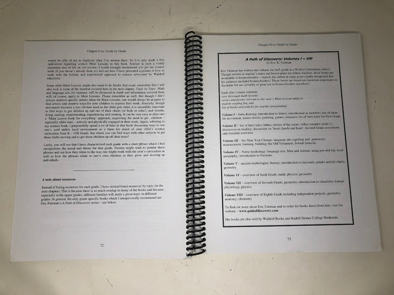 The Christopherus Waldorf Curriculum Overview for Homeschoolers - First Edition