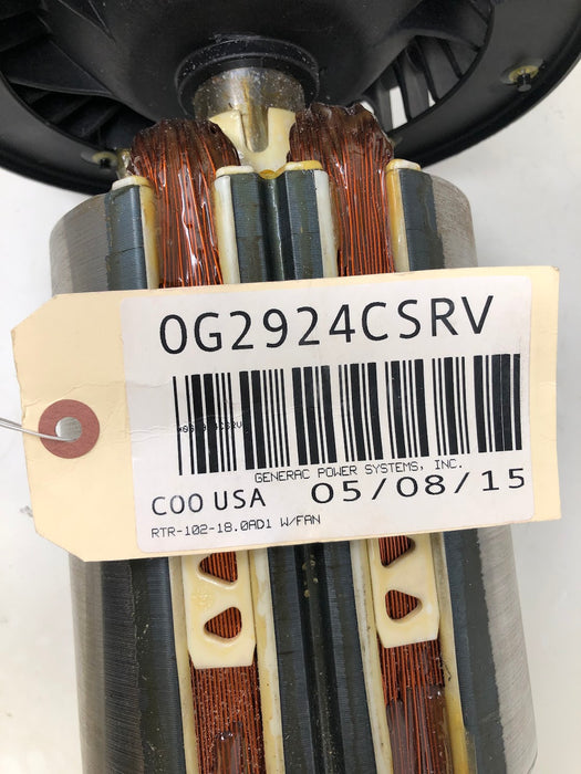 0G2924CSRV Generac Rotor Assembly RTR-102-18.0AD1 (Broken Fan)