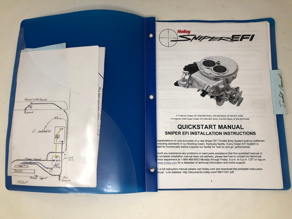 550-852 Holley Sniper EFI 2 Injector Kit