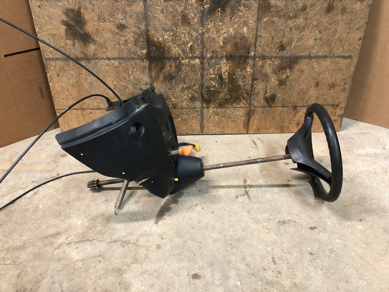 UC15054 John Deere Instrument, Shaft, and Steering Wheel Assembly from D110 100 Series Mower
