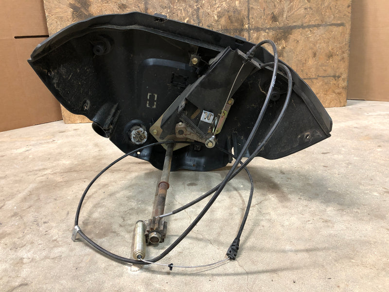 UC15054 John Deere Instrument, Shaft, and Steering Wheel Assembly from D110 100 Series Mower