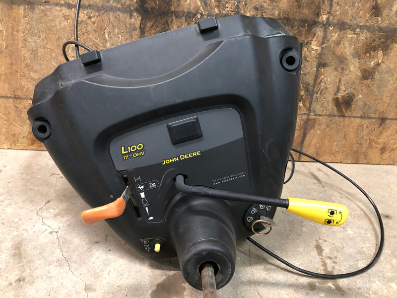 UC15054 John Deere Instrument, Shaft, and Steering Wheel Assembly from D110 100 Series Mower