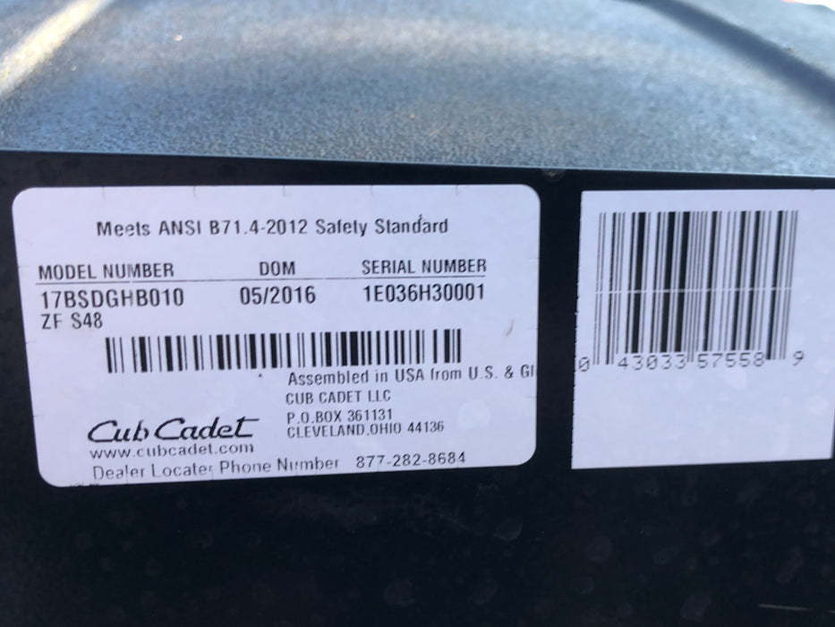 17BSDGHB010 Cub Cadet 48" Z-Force S Zero Turn Riding Mower