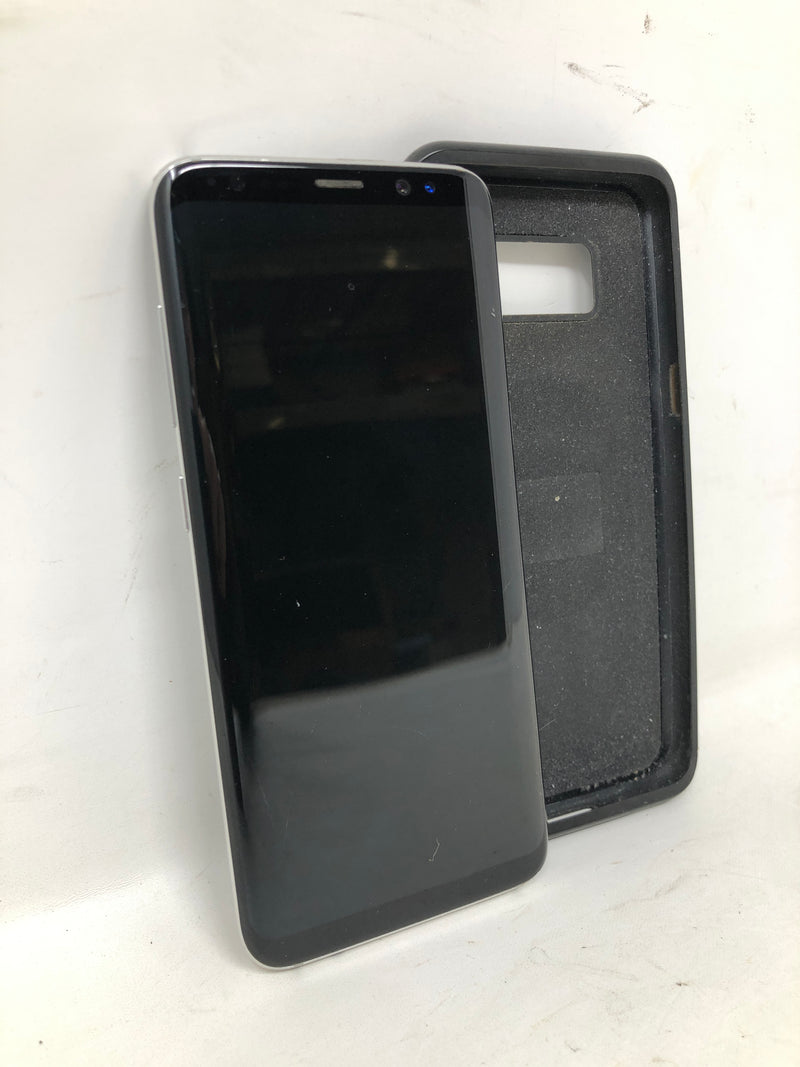 G950U Samsung Galaxy S8 Phone Locked (AT&T) + Quad Lock Case