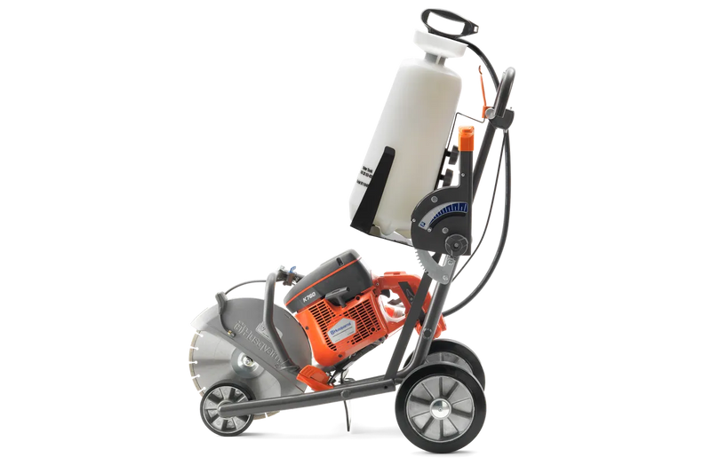 587768401 Husqvarna KV7 Power Cut Off Saw Two Wheel Cart w/ Water Tank