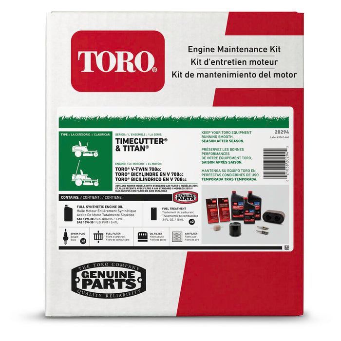 20294 Toro Maintenance Kit (V-Twin)