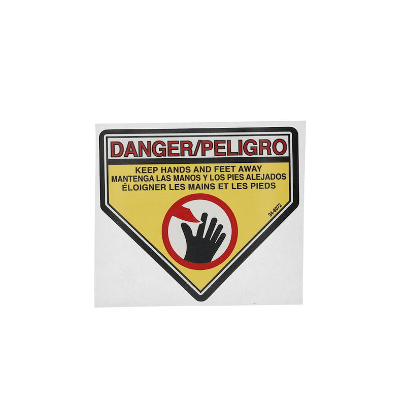 94-8072 Toro Danger Decal
