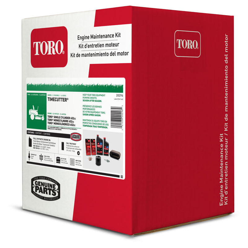20296 Toro Engine Maintenance Kit with Heavy-Duty Air Filter (Single Cylinder Engines)