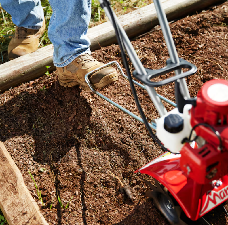 7924 Mantis 2-Cycle Mini Tiller w/ FastStart Engine & Kickstand
