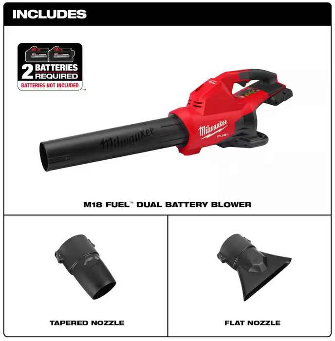 2824-20 Milwaukee M18 Fuel Dual Battery Blower (Tool Only)