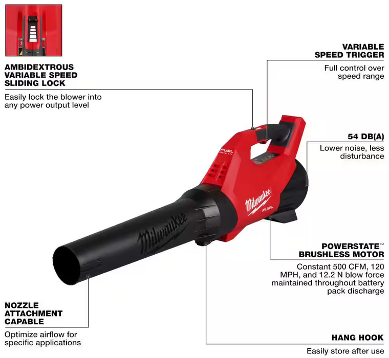 3017-20 Milwaukee M18 Fuel Blower (Tool Only)