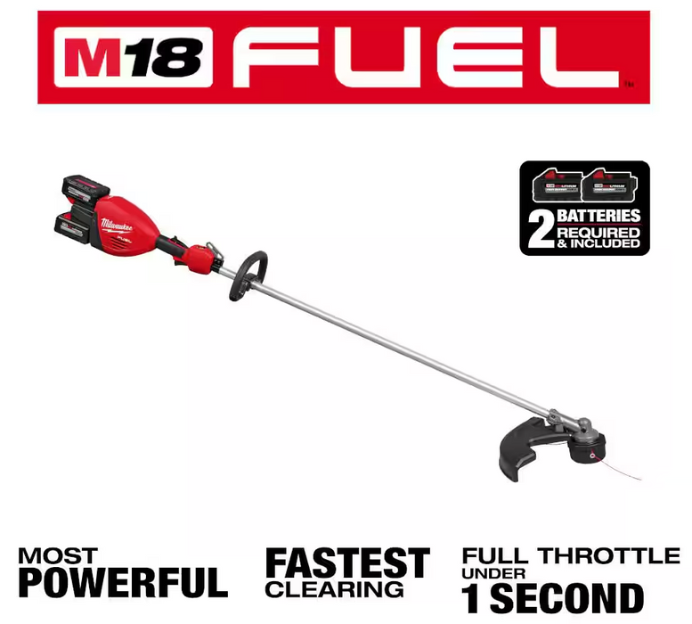 3006-22 Milwaukee M18 Fuel 17" Dual Battery String Trimmer Kit