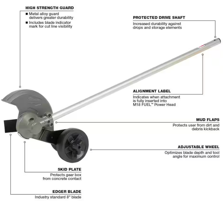 49-16-2718 Milwaukee M18 Fuel QUIK-LOK Edger Attachment