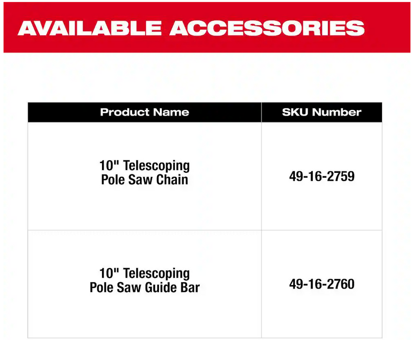 3013-21 Milwaukee M18 Fuel Telescoping Pole Saw Kit