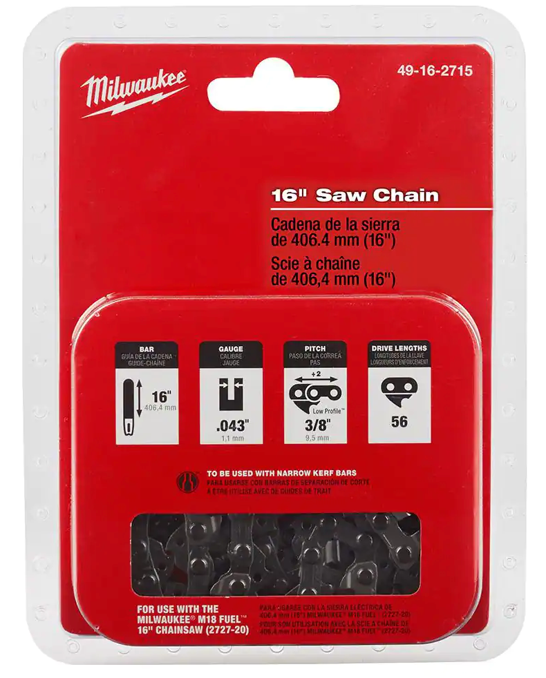 49-16-2715 Milwaukee 16" Chain Saw Chain