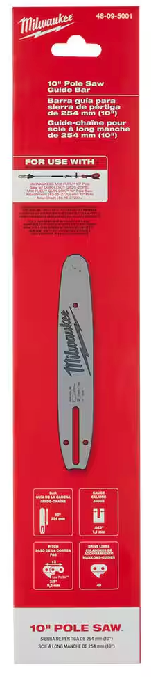 48-09-5001 Milwaukee 10" Pole Saw Bar