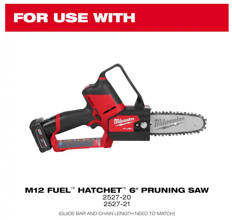 49-16-2733 Milwaukee 6" Pruning Saw Bar