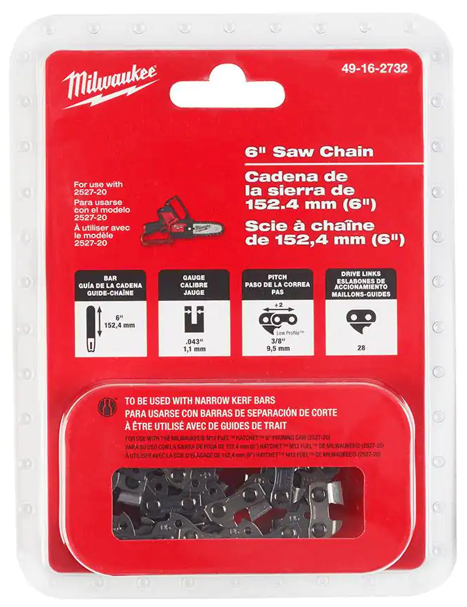 49-16-2732 Milwaukee 6" Pruning Saw Chain