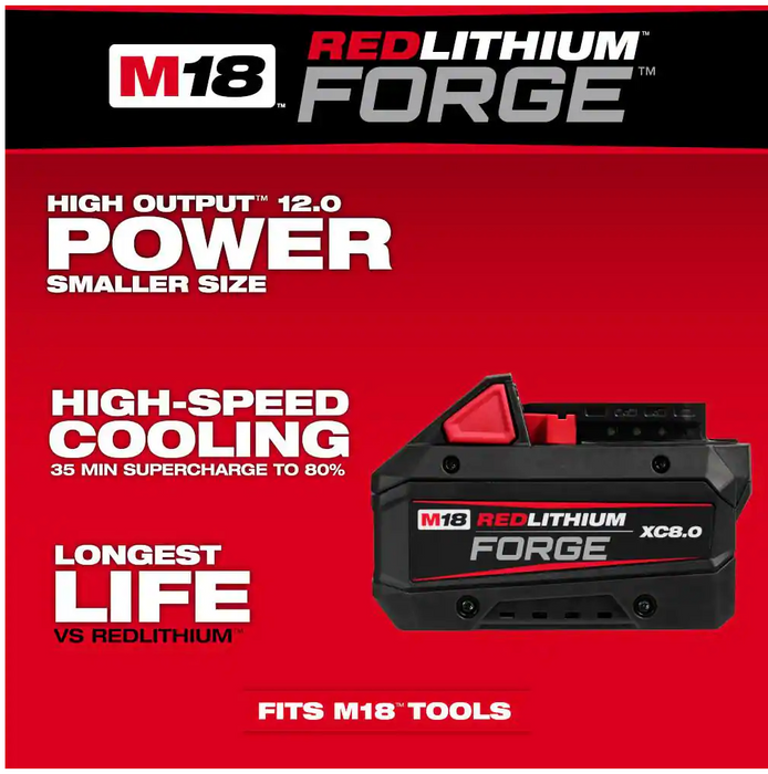 48-11-1881 Milwaukee M18 REDLITHIUM FORGE XC 8.0 AH Battery Pack