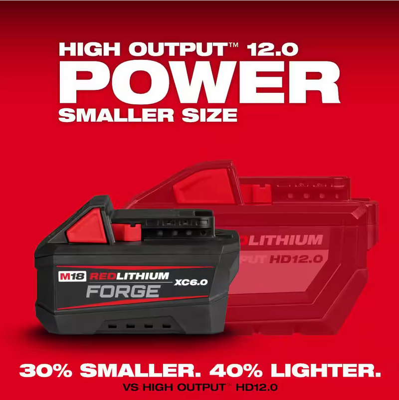 48-11-1861 Milwaukee M18 REDLITHIUM FORGE XC 6.0 AH Battery Pack