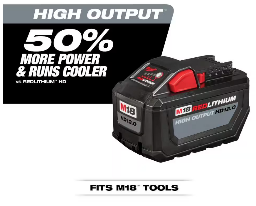 48-11-1812 Milwaukee M18 REDLITHIUM HIGH OUTPUT HD 12 AH Battery Pack