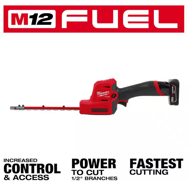 2533-21 Milwaukee M12 Fuel 8" Hedge Trimmer Kit