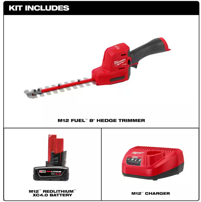 2533-21 Milwaukee M12 Fuel 8" Hedge Trimmer Kit