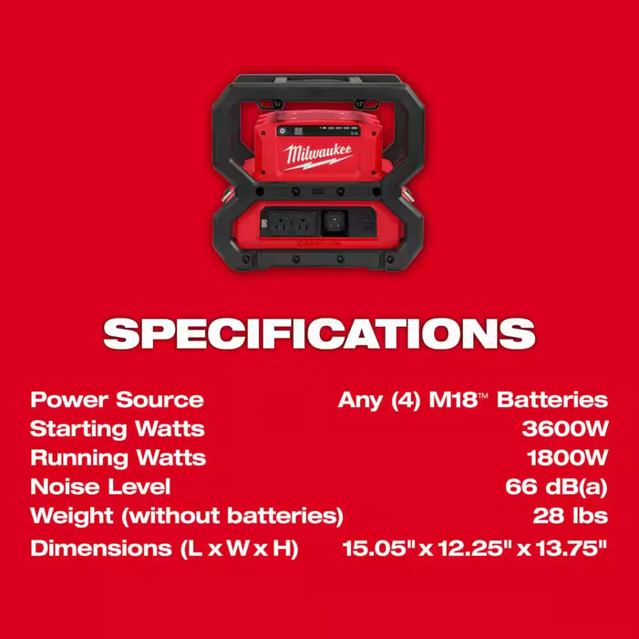 2845-20 M18 Carry On 3600W/1800W Power Supply