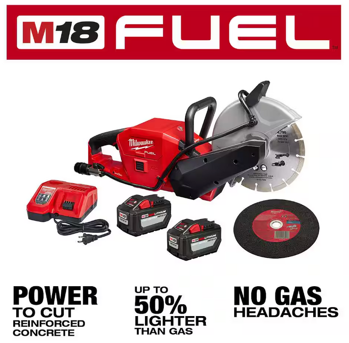 2786-22HD Milwaukee M18 Fuel 9" Cut Off Saw w/ One Key Kit