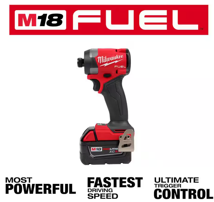 2953-22 Milwaukee M18 Fuel 1/4" Hex Impact Driver Kit