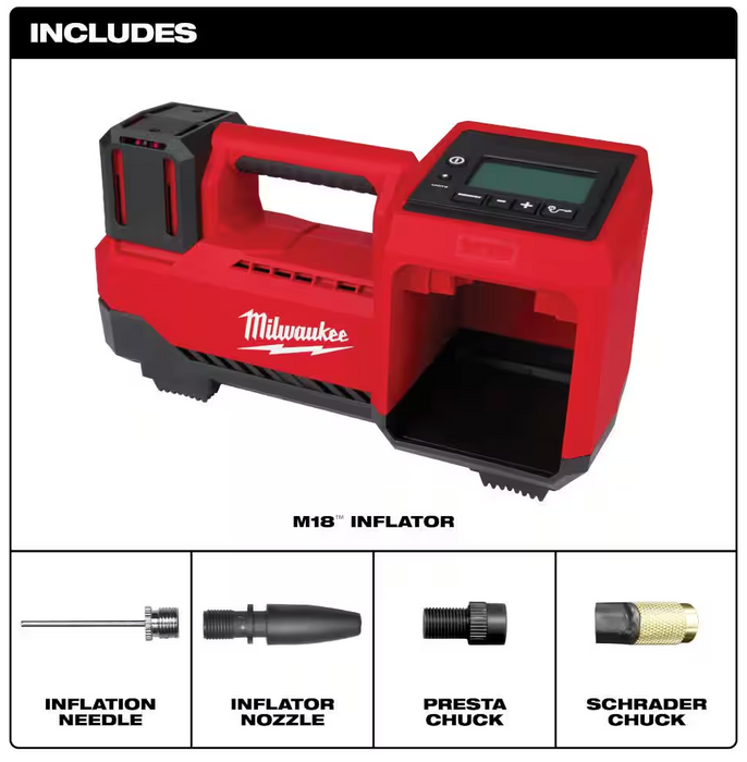 2848-20 Milwaukee M18 18V Cordless Tire Inflator (Tool Only)