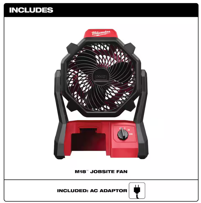 0886-20 Milwaukee M18 Fuel Jobsite Fan (Tool Only)