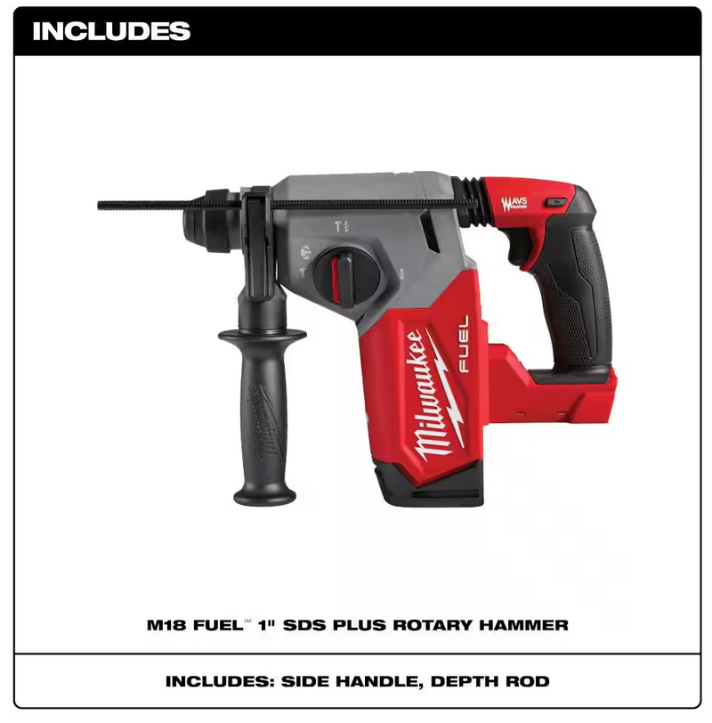 2912-20 Milwaukee M18 Fuel 1" SDS Plus Rotary Hammer (Tool Only)